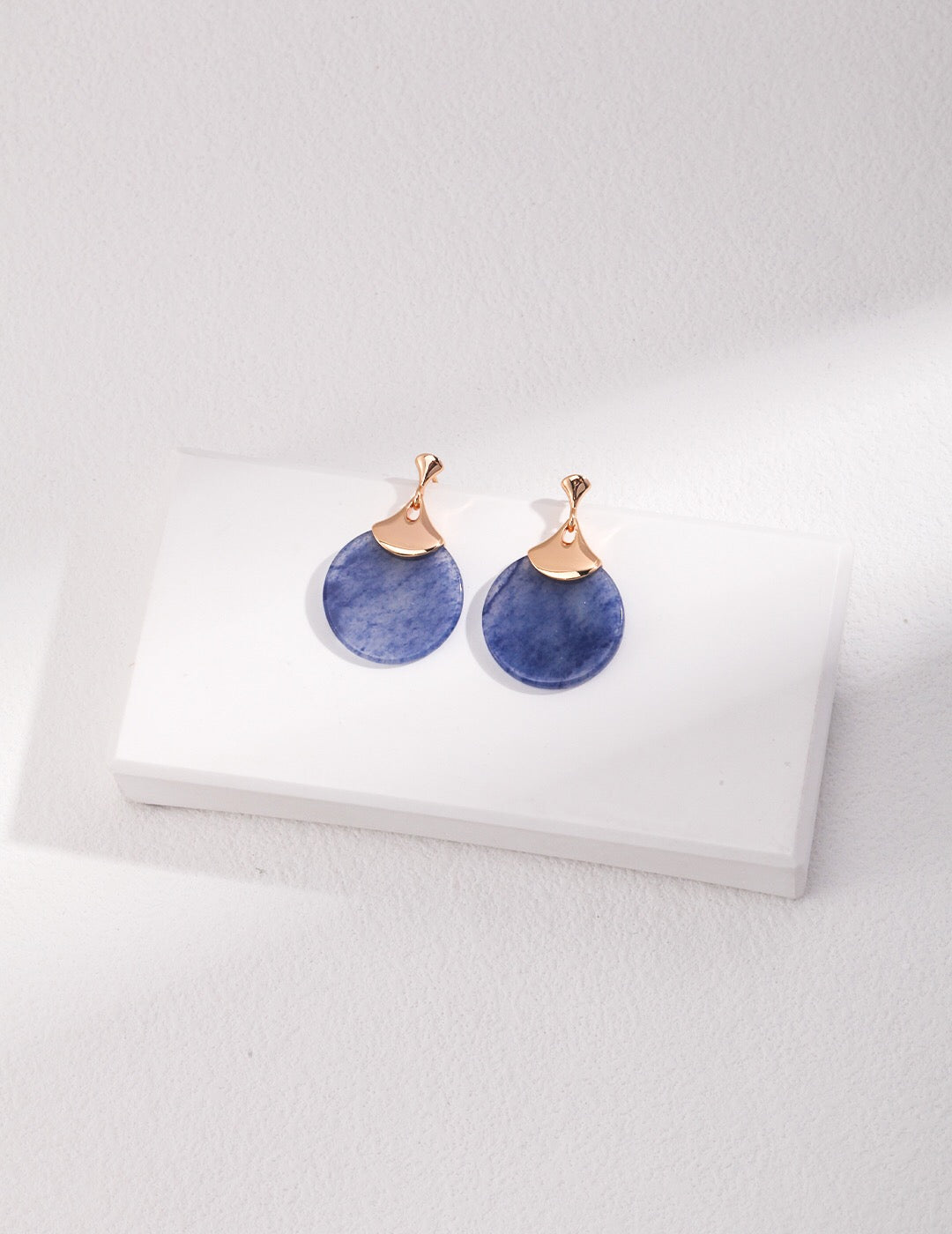 Natural Blue Aventurine Earrings