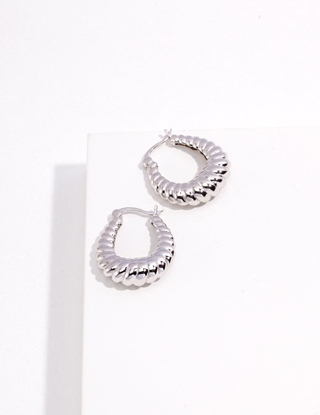 Twisted Stripe Stud Earrings