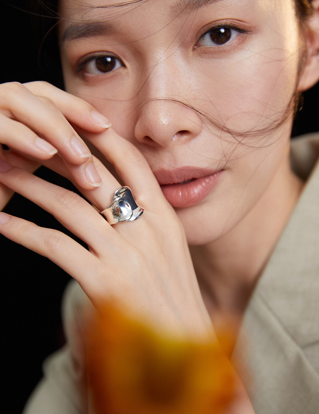 Concave Band Ring