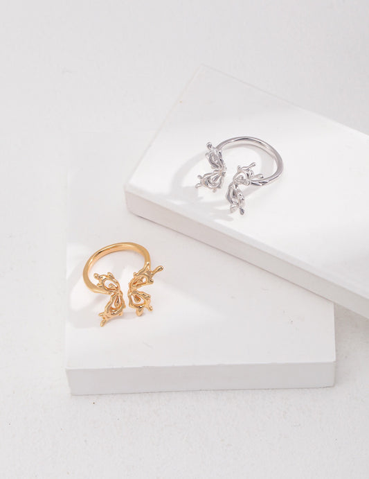 Butterfly Wing Open Ring
