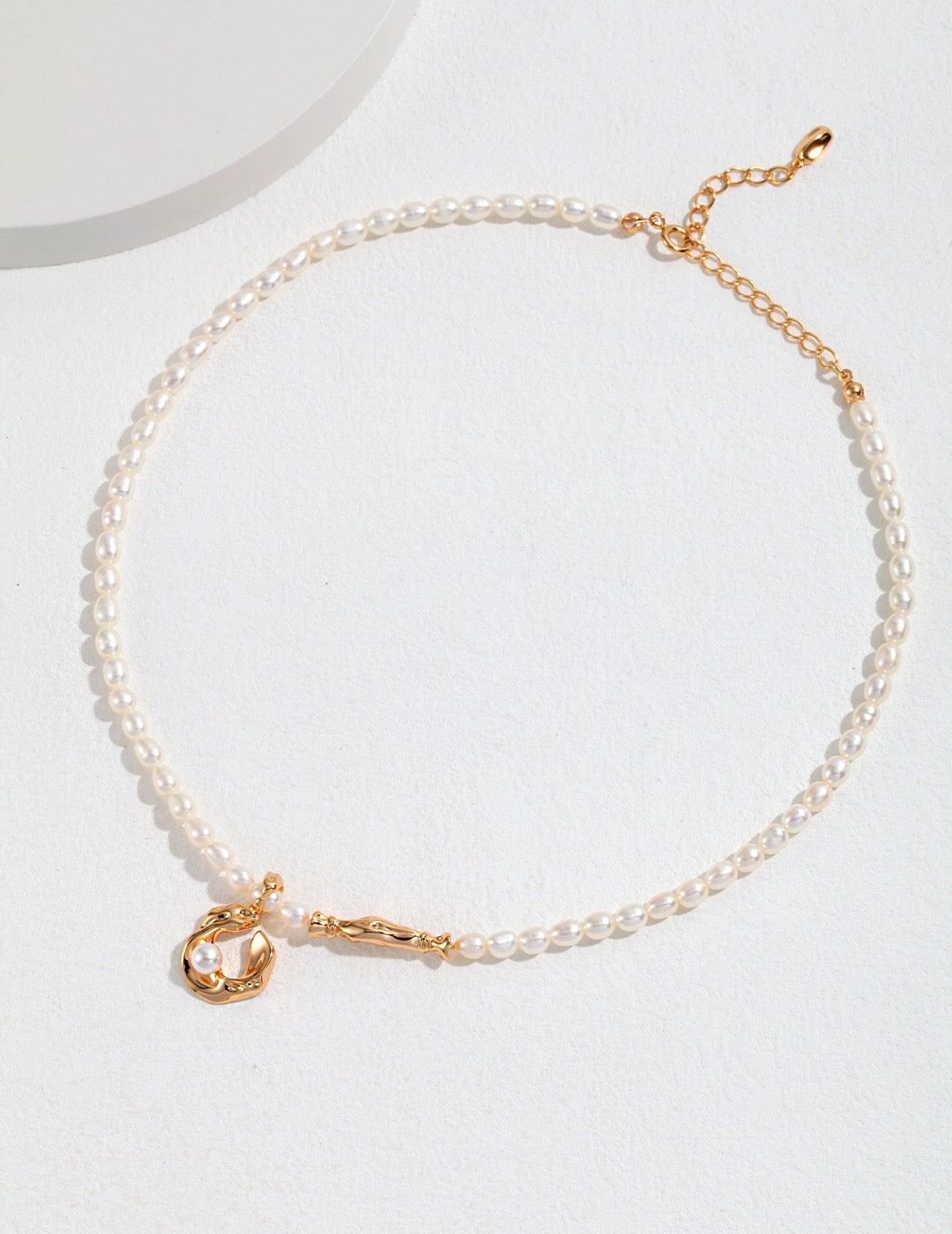 Silk Scarf Design Style Pearl Necklace