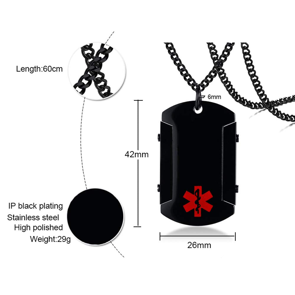 Custom Stainless Steel Medical Necklace
