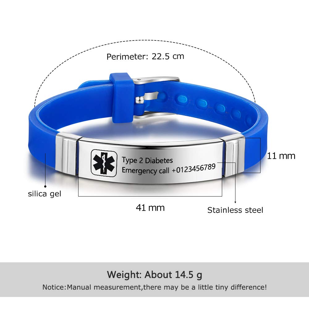 Personaliozed Silica Gel Name Bracelet