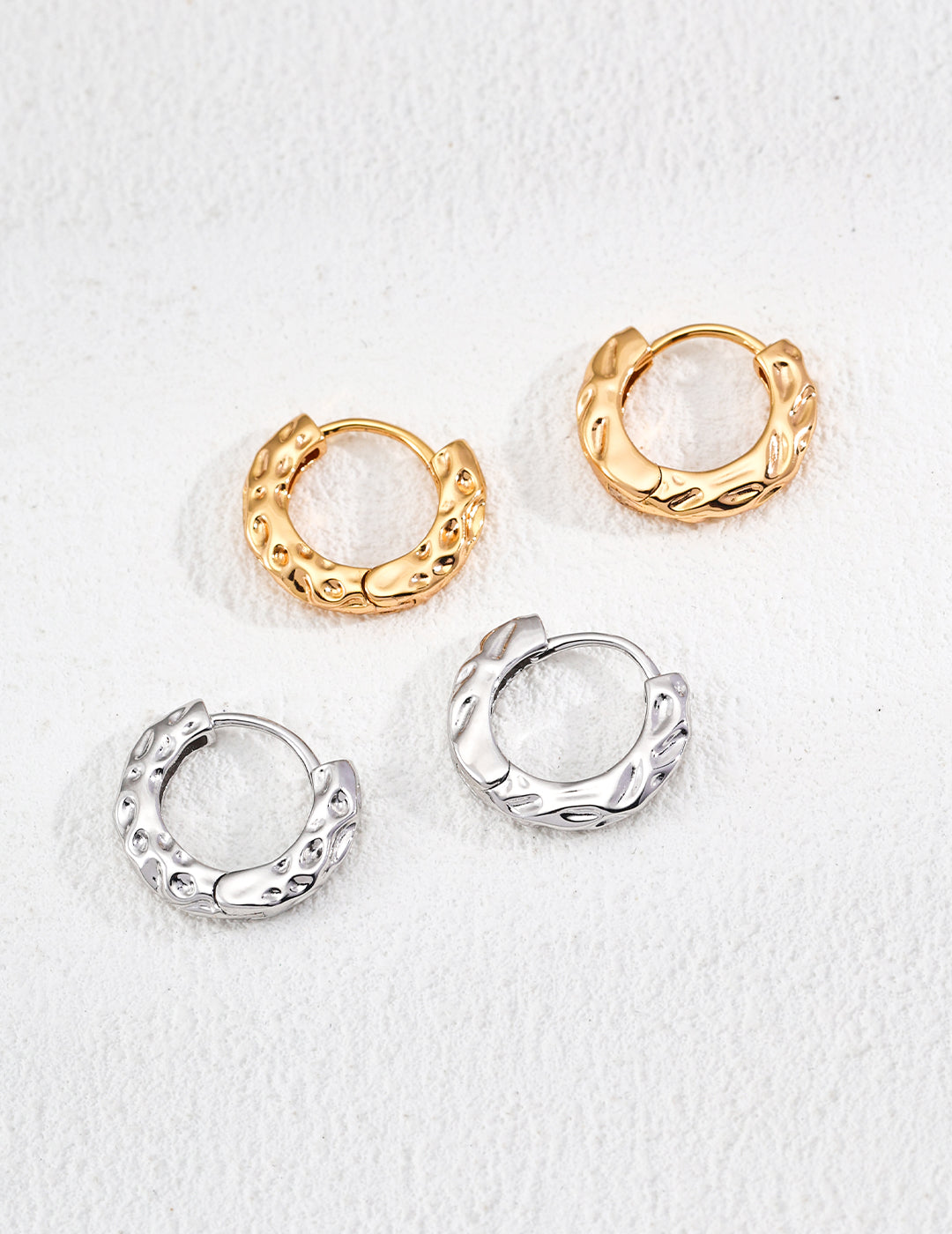 Vintage Natural Pearl Hoop Earrings