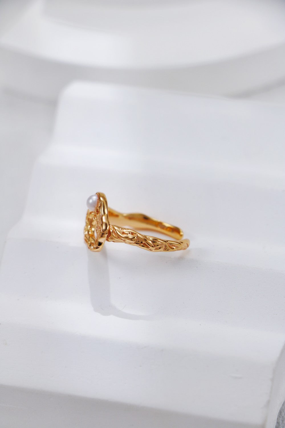 Liquid Metal Pearl Ring
