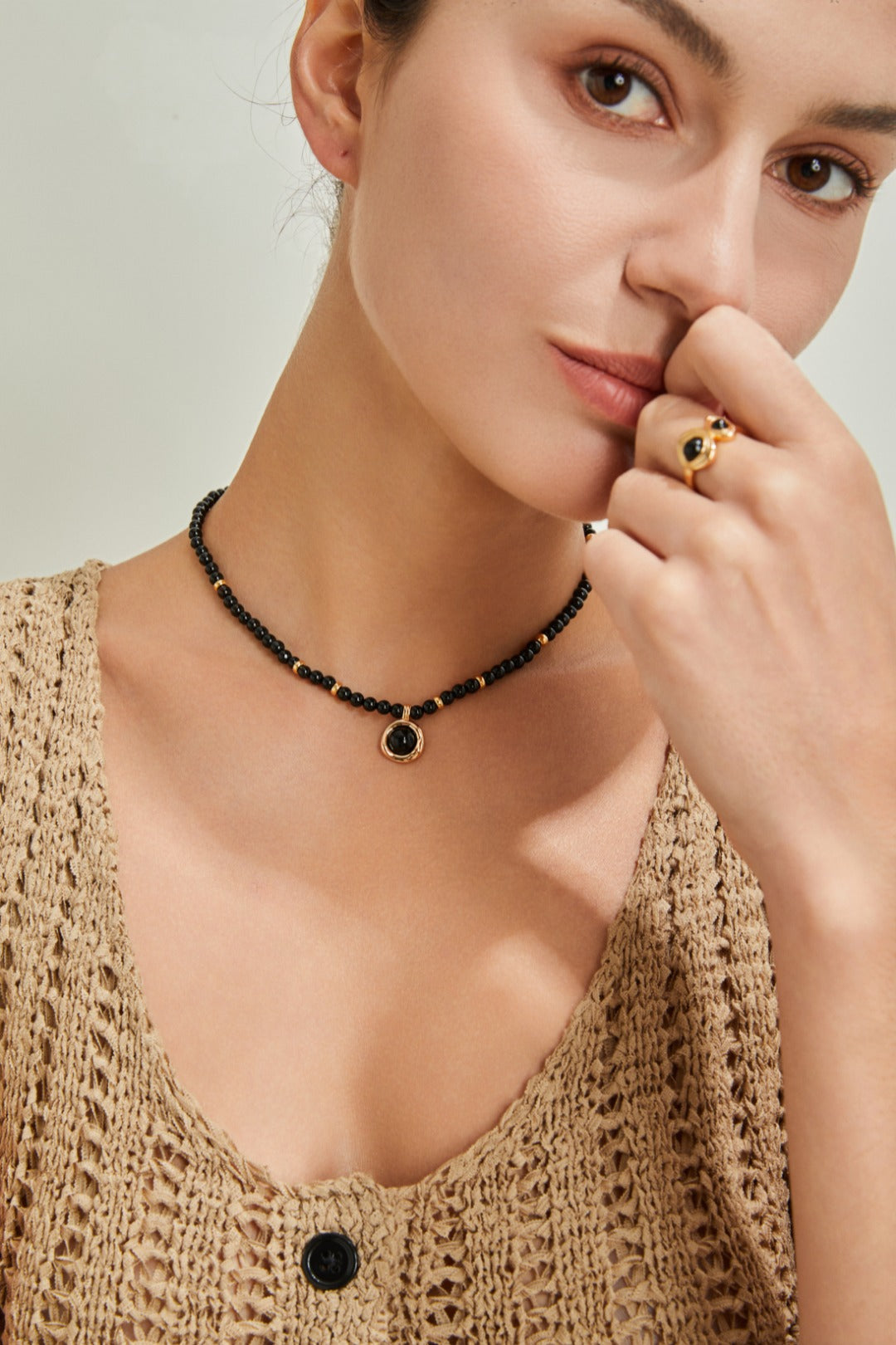 Black Onyx Pendant Necklace