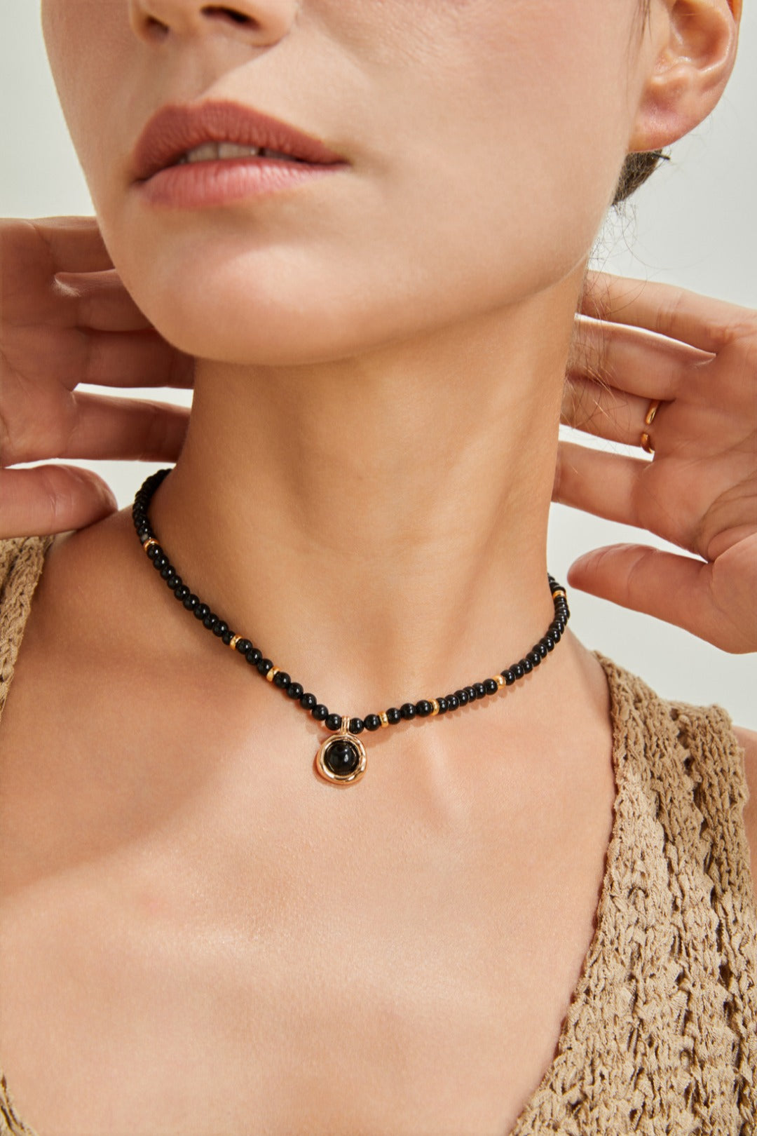 Black Onyx Pendant Necklace