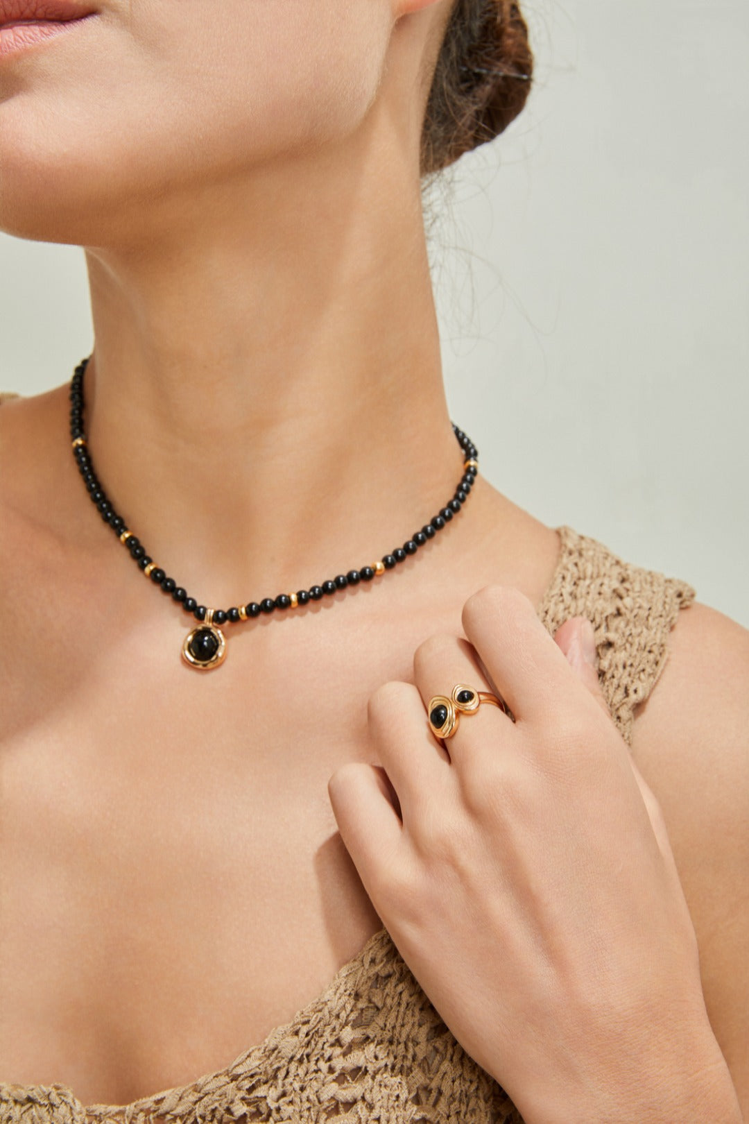 Black Onyx Pendant Necklace