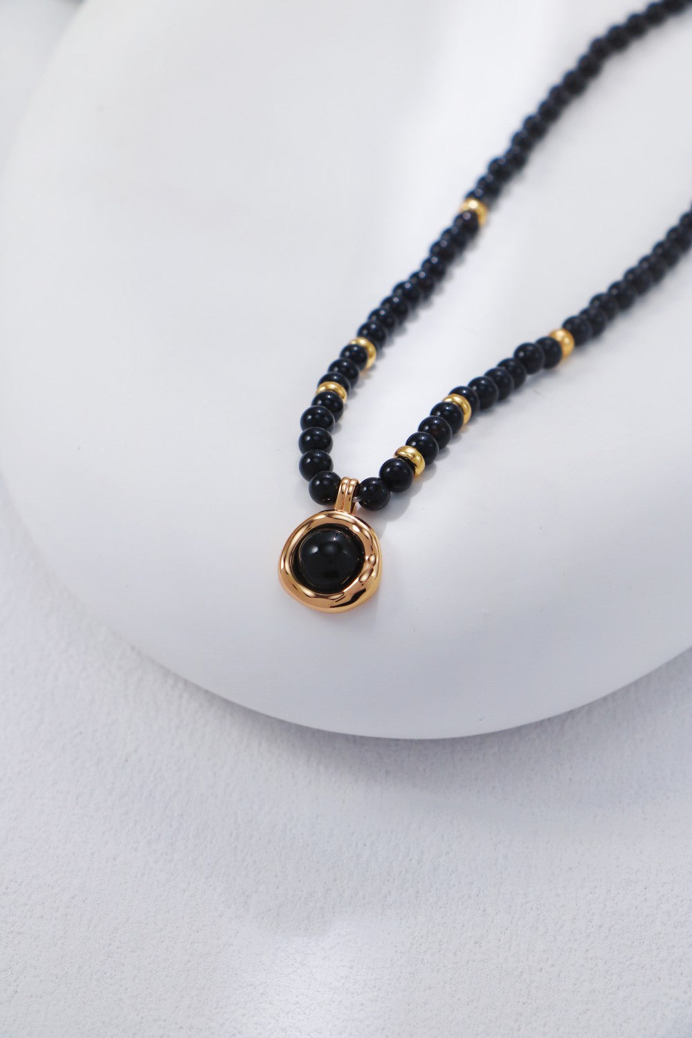 Black Onyx Pendant Necklace
