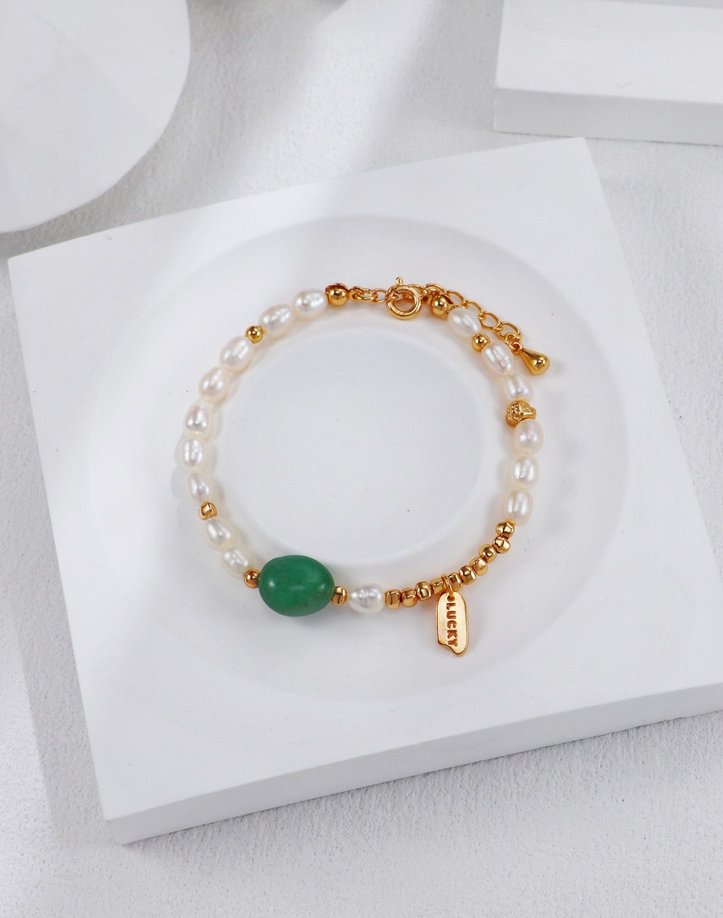 Dongling Jade Pearl Bracelet