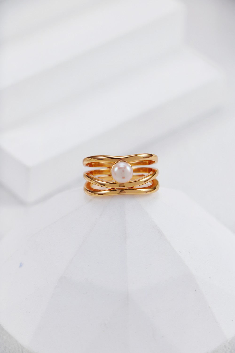 Minimalist Pearl Ring