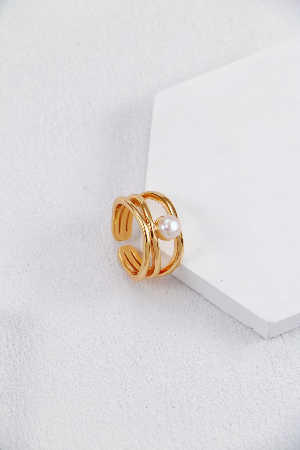 Minimalist Pearl Ring