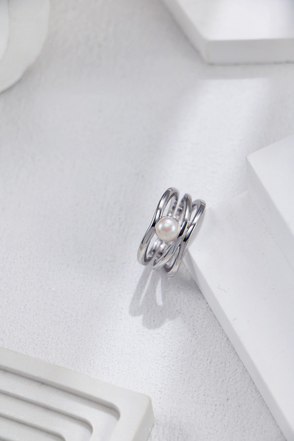 Minimalist Pearl Ring