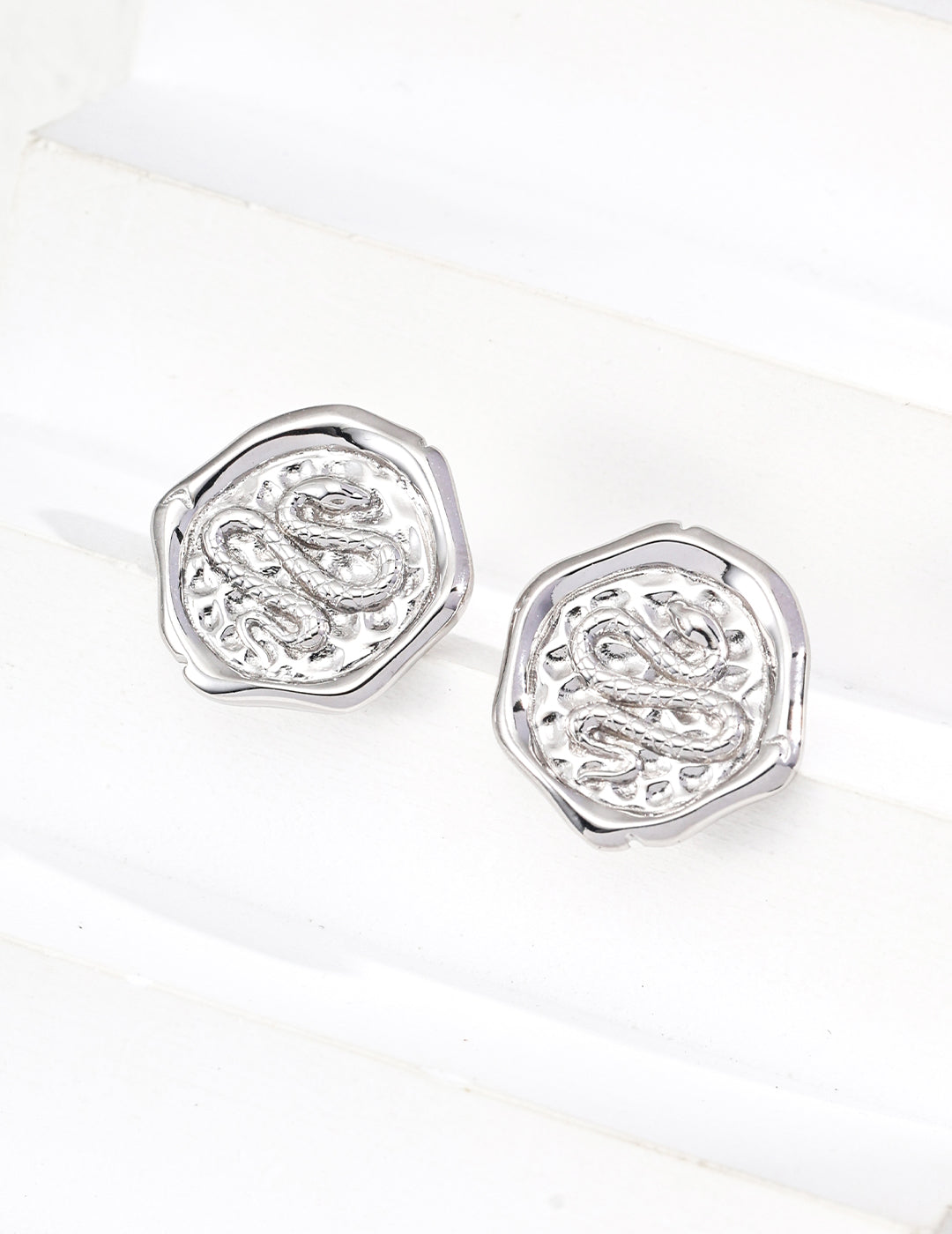 Vintage Chinese Snake Year Earrings