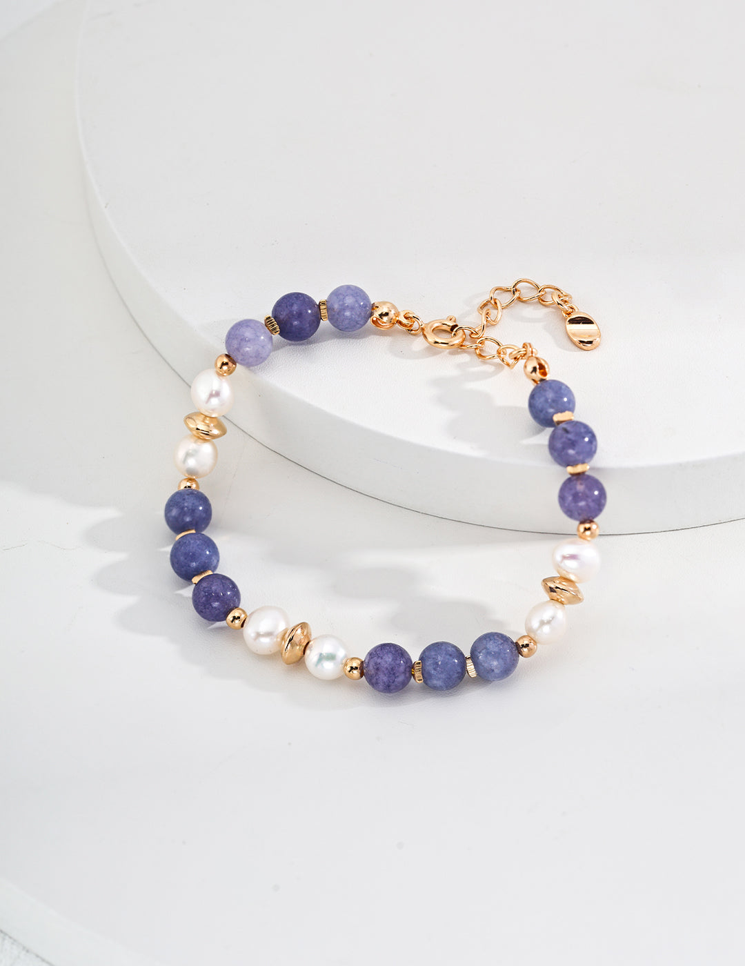 Natural Pearl With Kunzite Bracelet