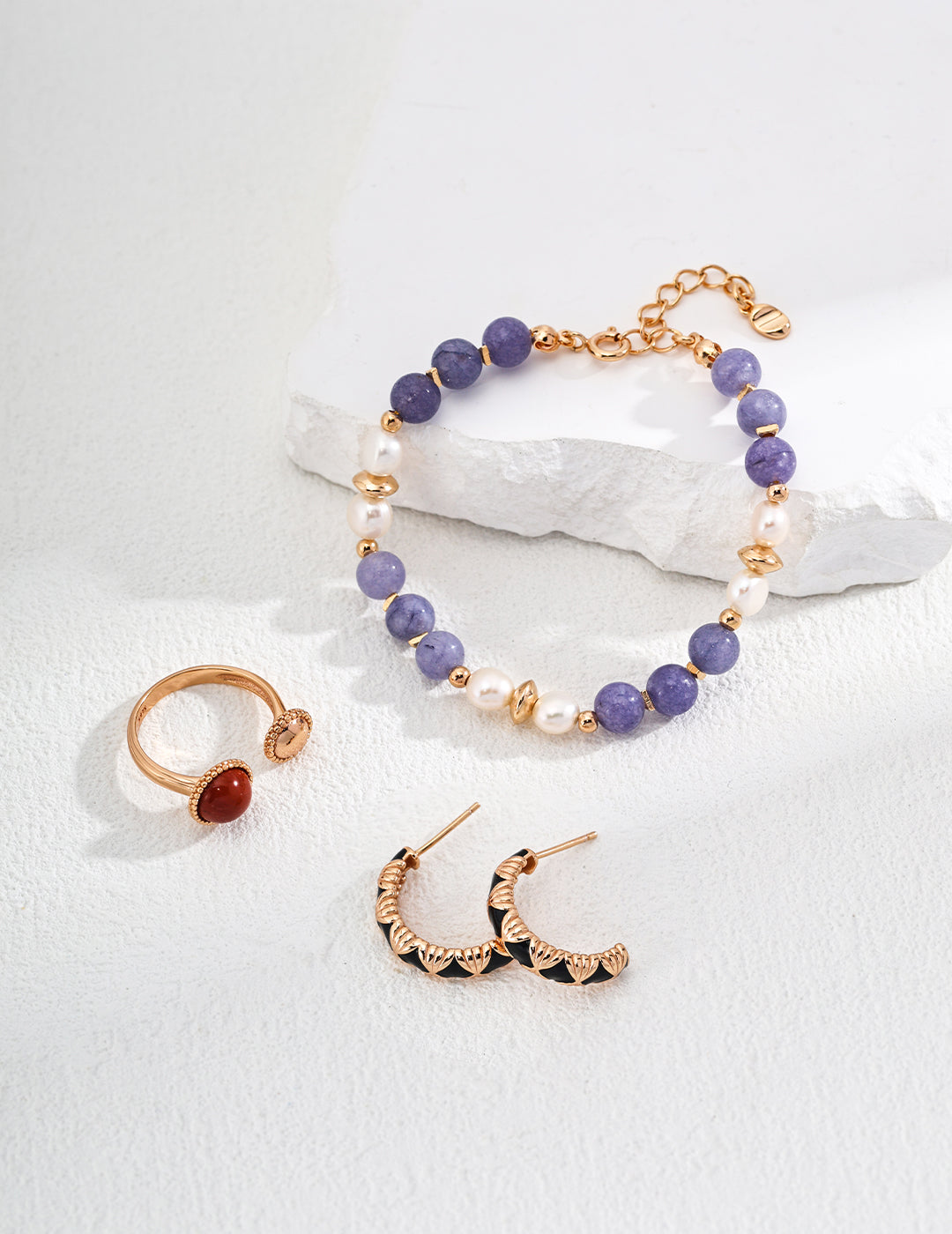 Natural Pearl With Kunzite Bracelet