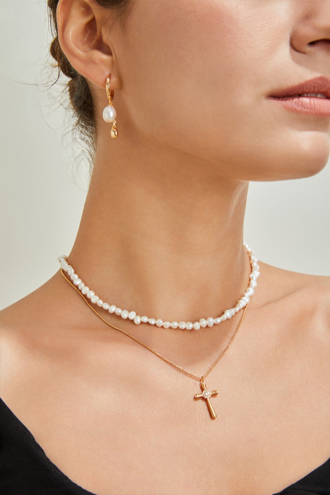 Simple Style Pearl Earrings