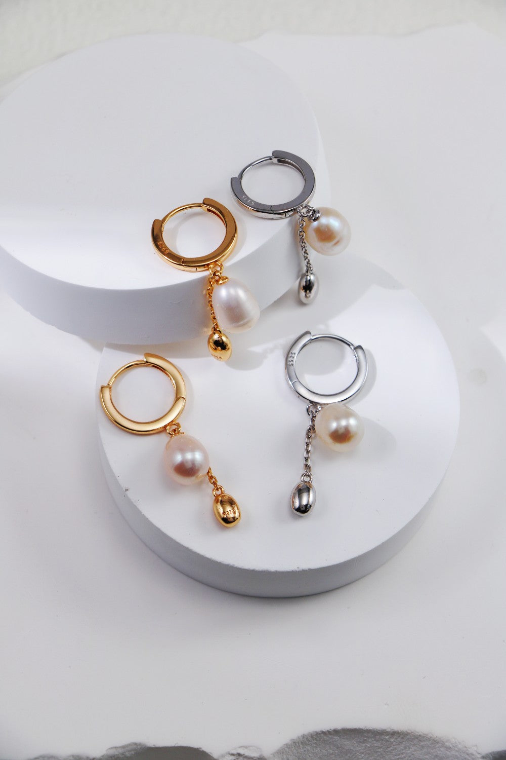 Simple Style Pearl Earrings