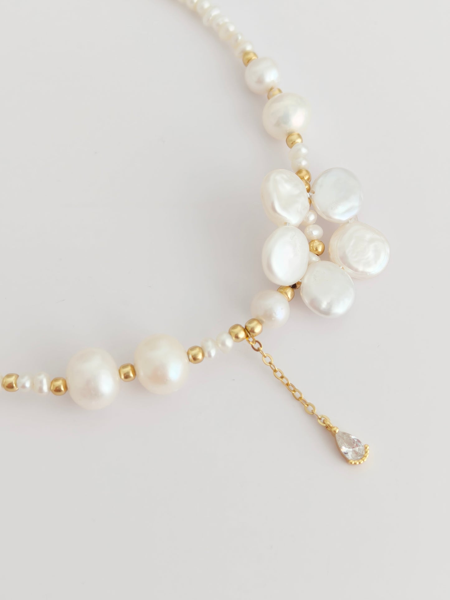Natural Baroque Pearl Petal Bracelet