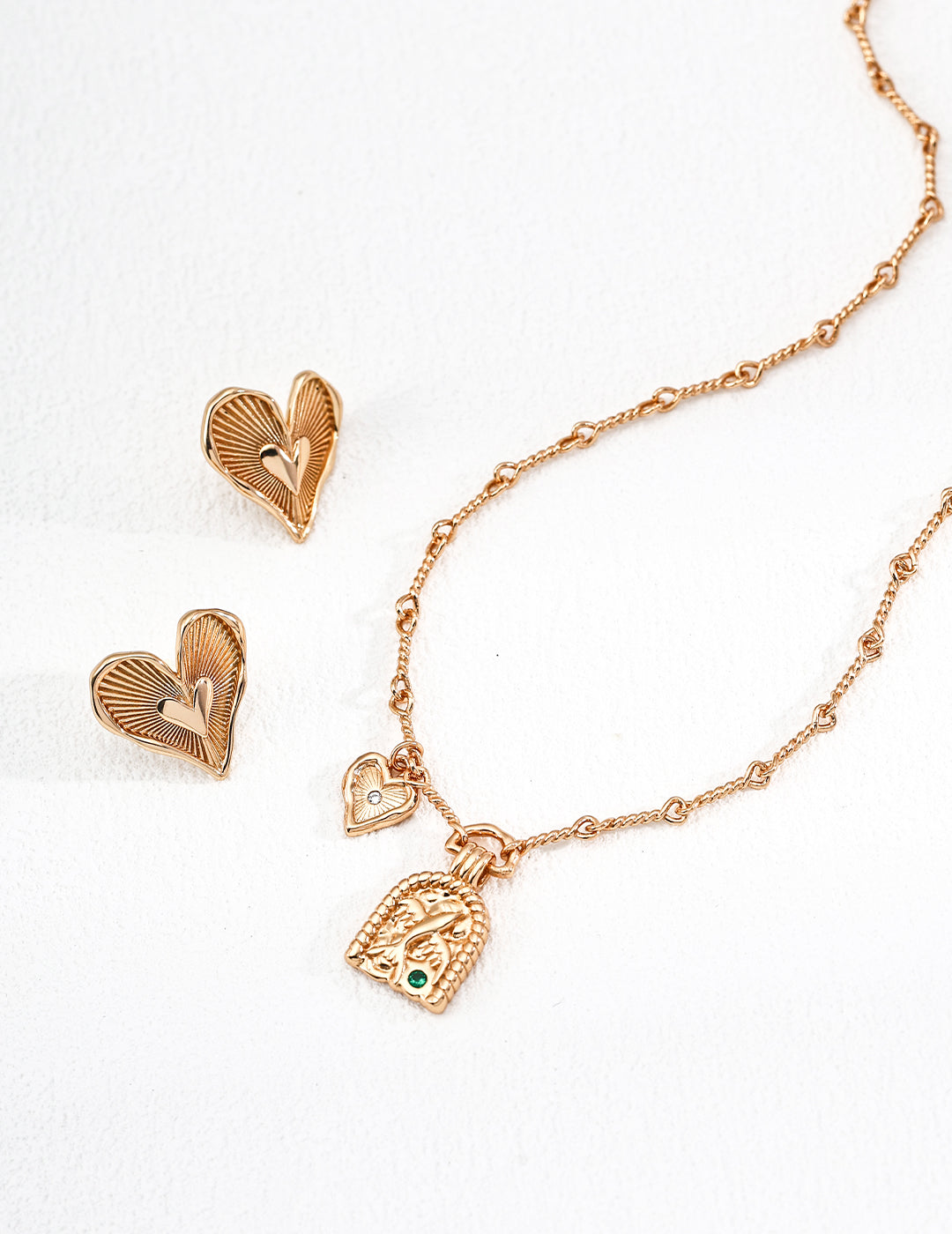 Heart-Shaped Design Earrings