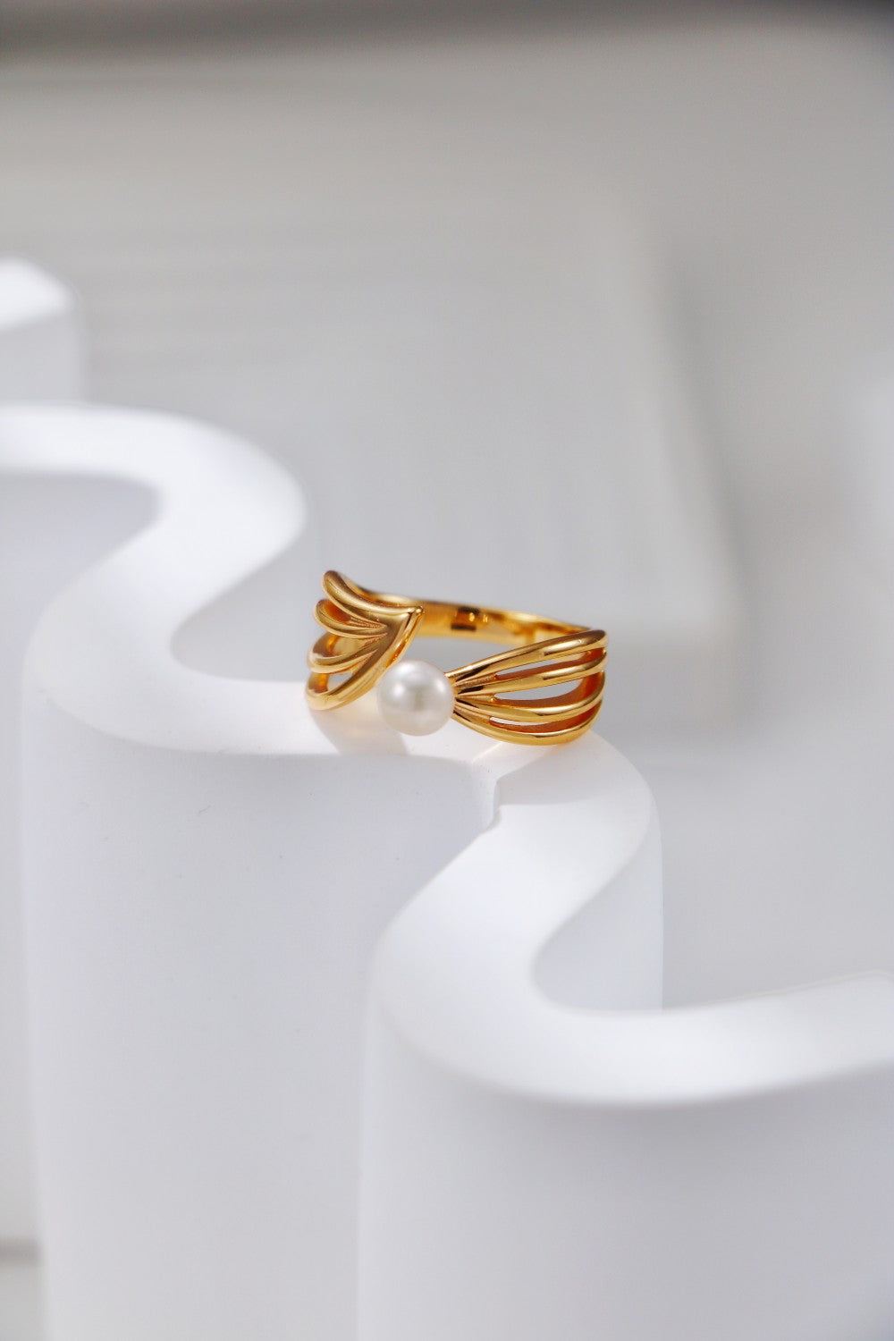 Minimalist Vintage Pearl Ring