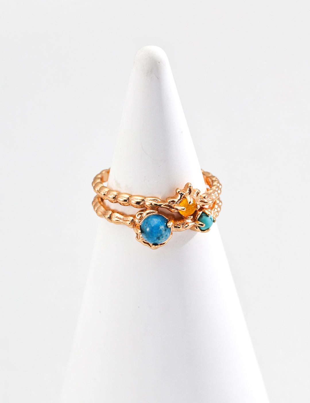 Synthetic Turquoise Open Ring