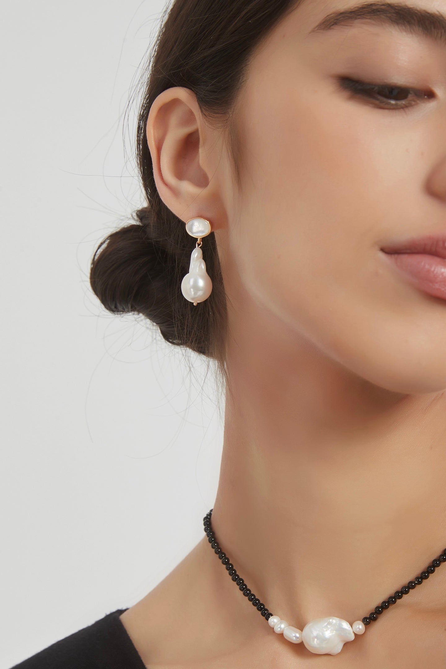 Classic Natural Pearl Shell Earrings