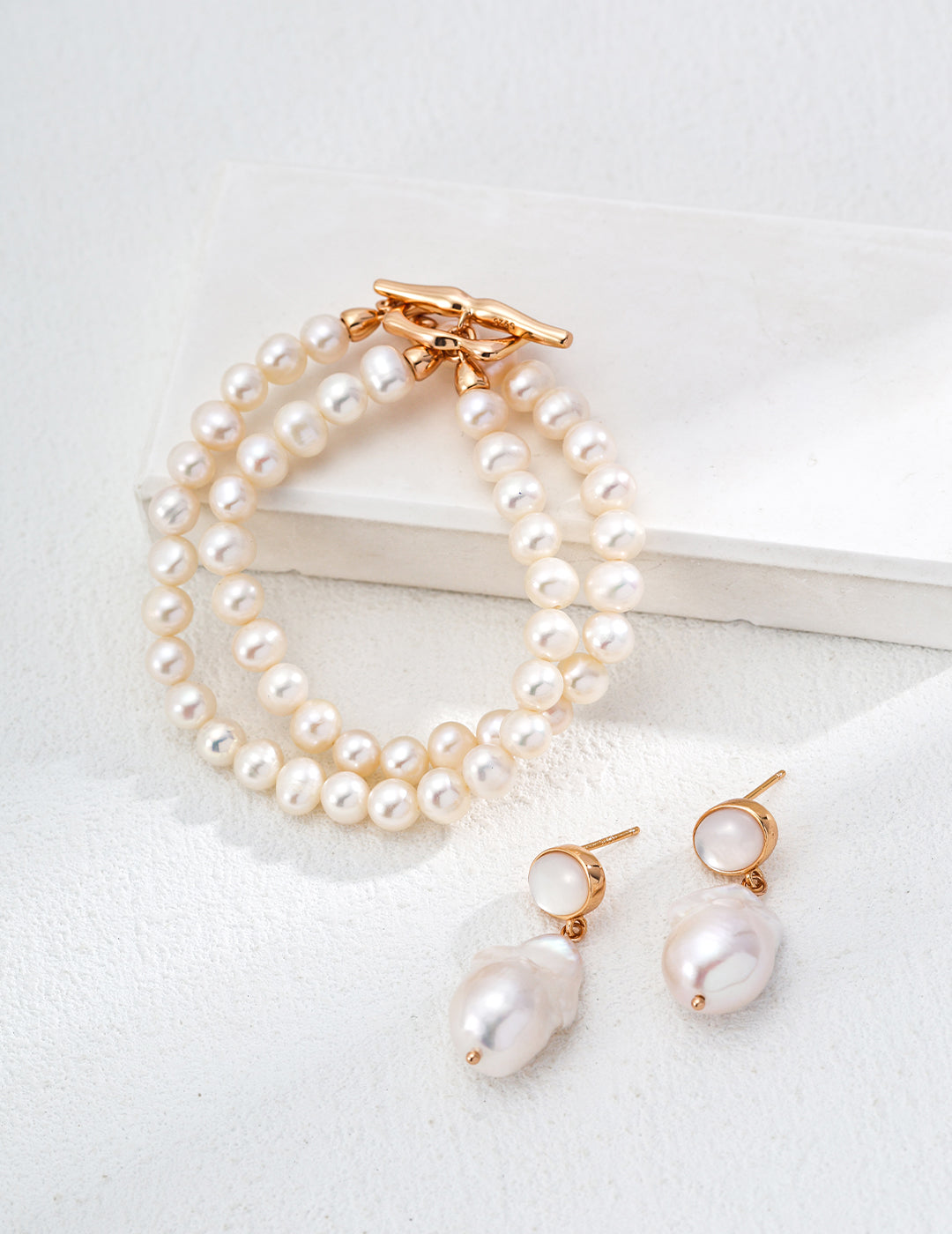 Classic Natural Pearl Shell Earrings