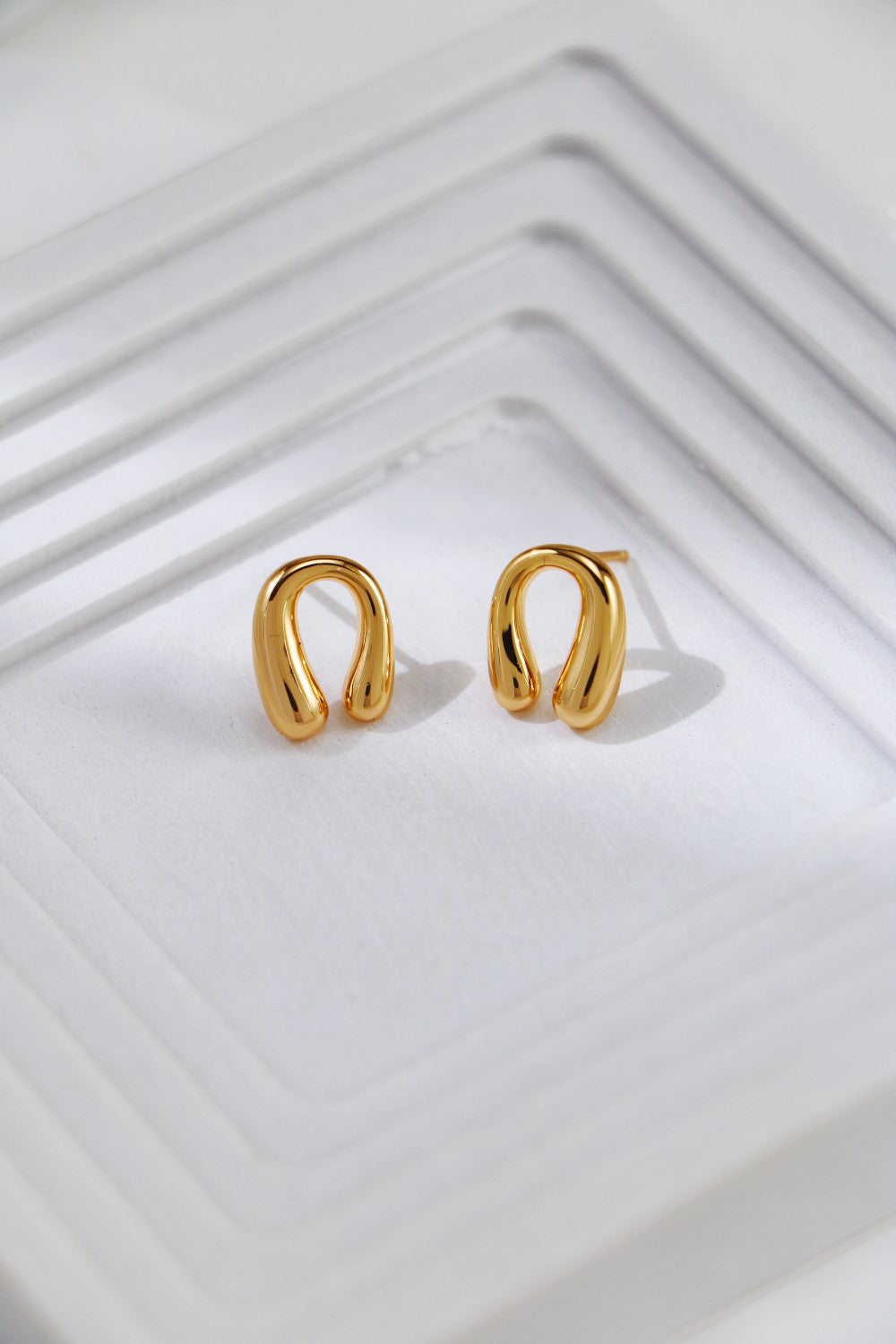 Minimalist Horseshoe Stud Earrings