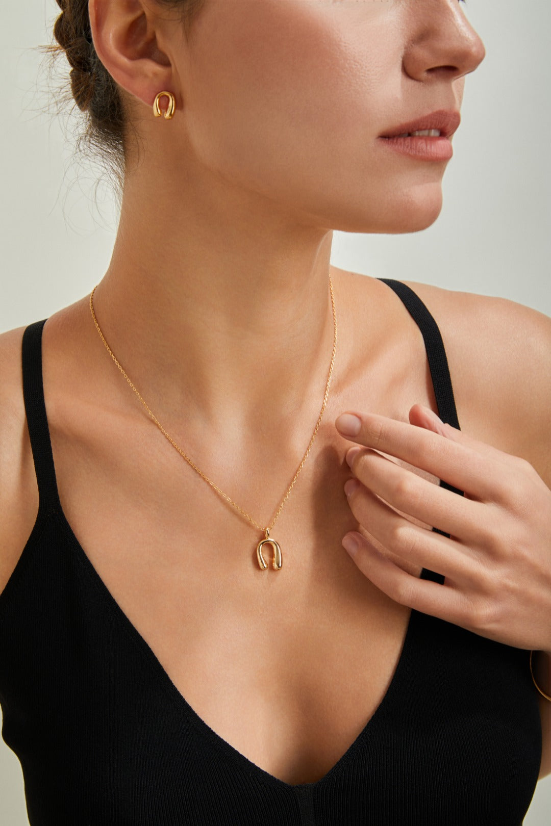 Minimalist Horseshoe Stud Earrings