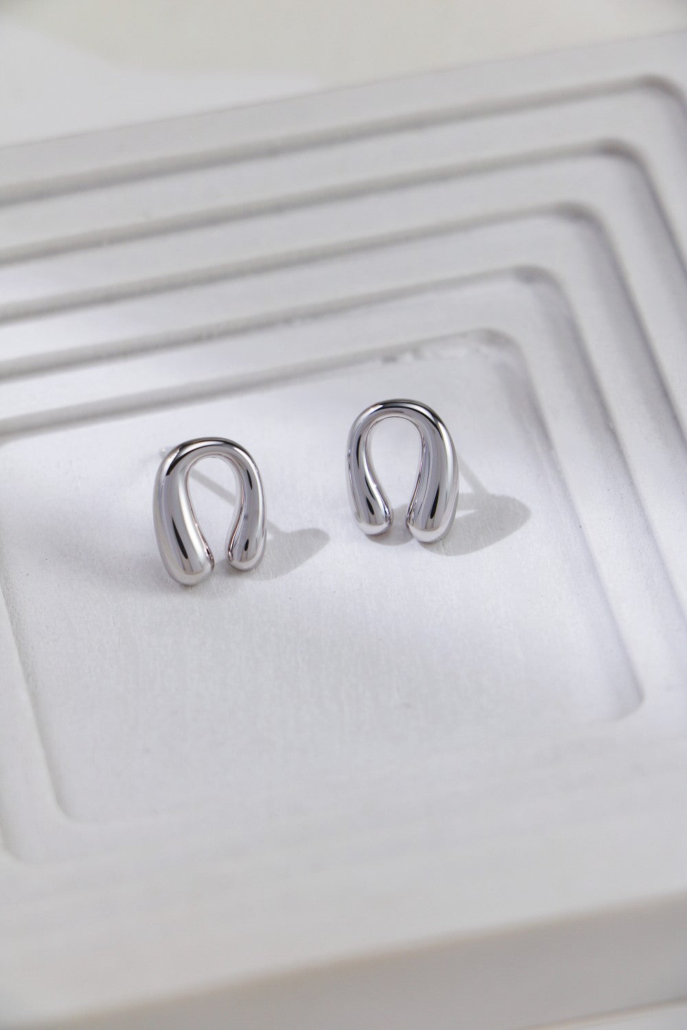 Minimalist Horseshoe Stud Earrings