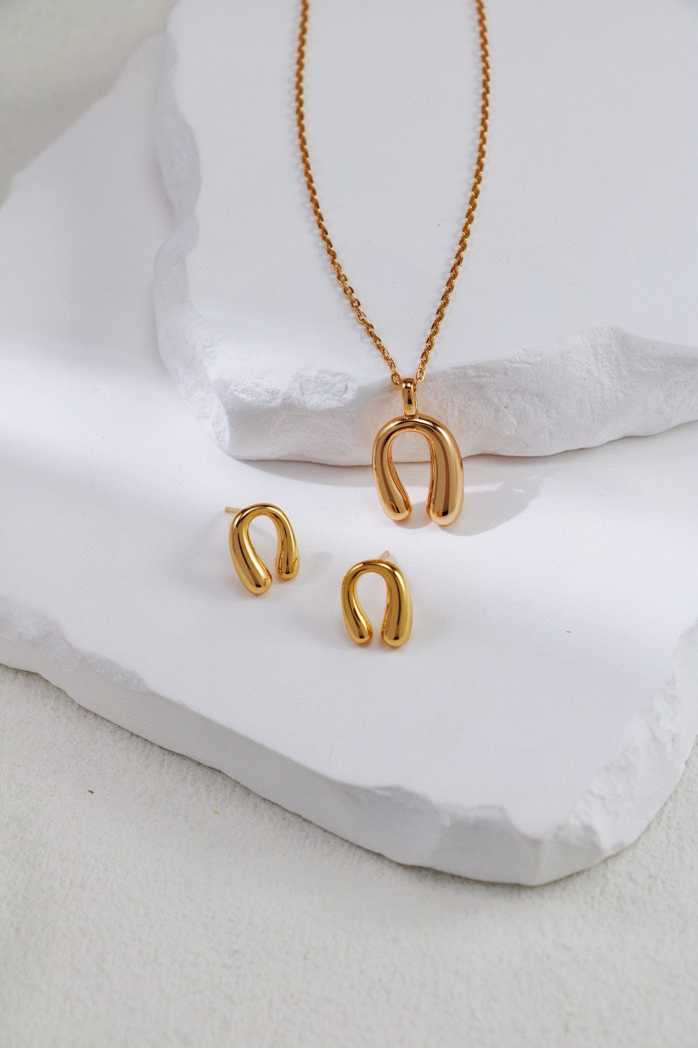 Minimalist Horseshoe Stud Earrings