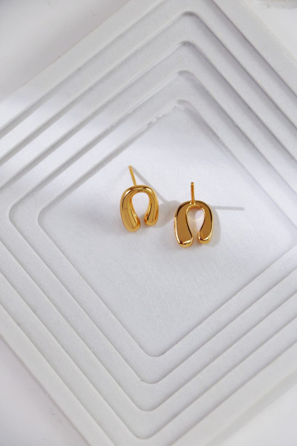 Minimalist Horseshoe Stud Earrings