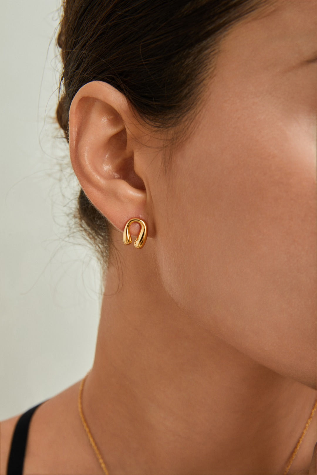 Minimalist Horseshoe Stud Earrings