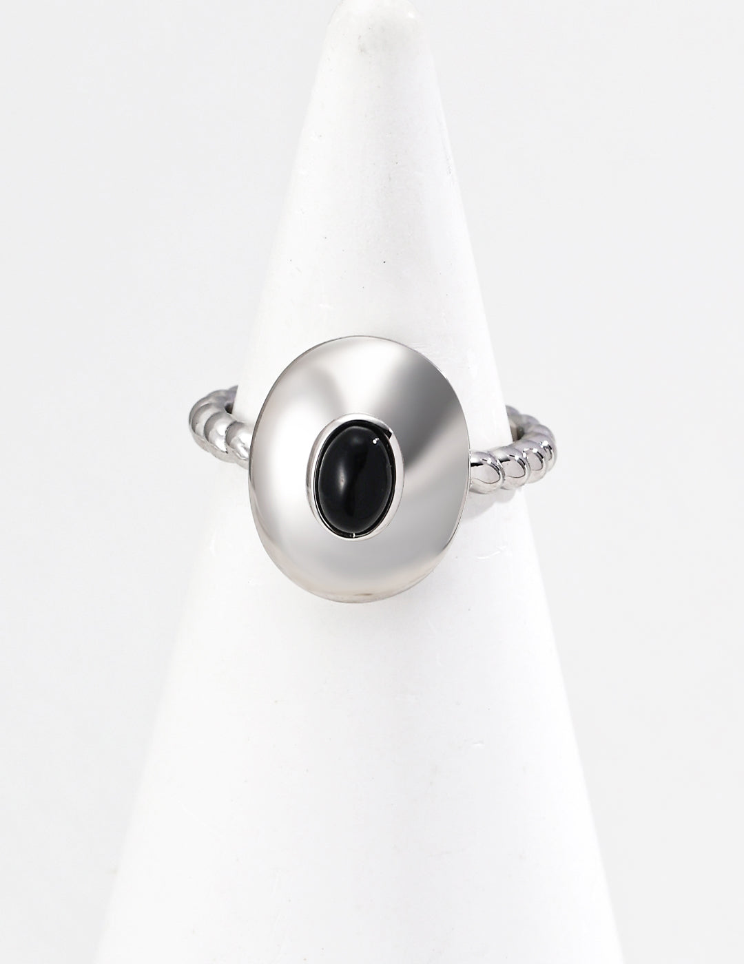 Vintage Style Onyx / Lapis Lazuli Stud Ring