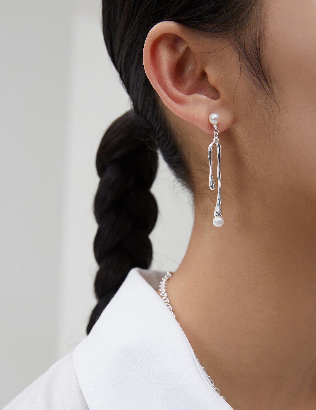 Helene Ocean Asymmetrical Earrings