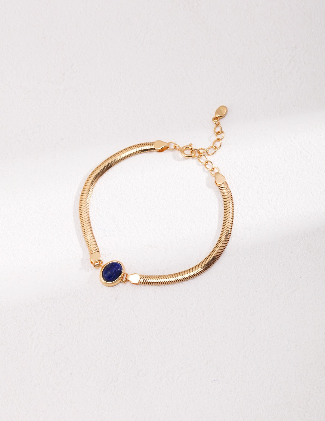 Natural Lapis Clasp / Tiger Eye stone Bracelet