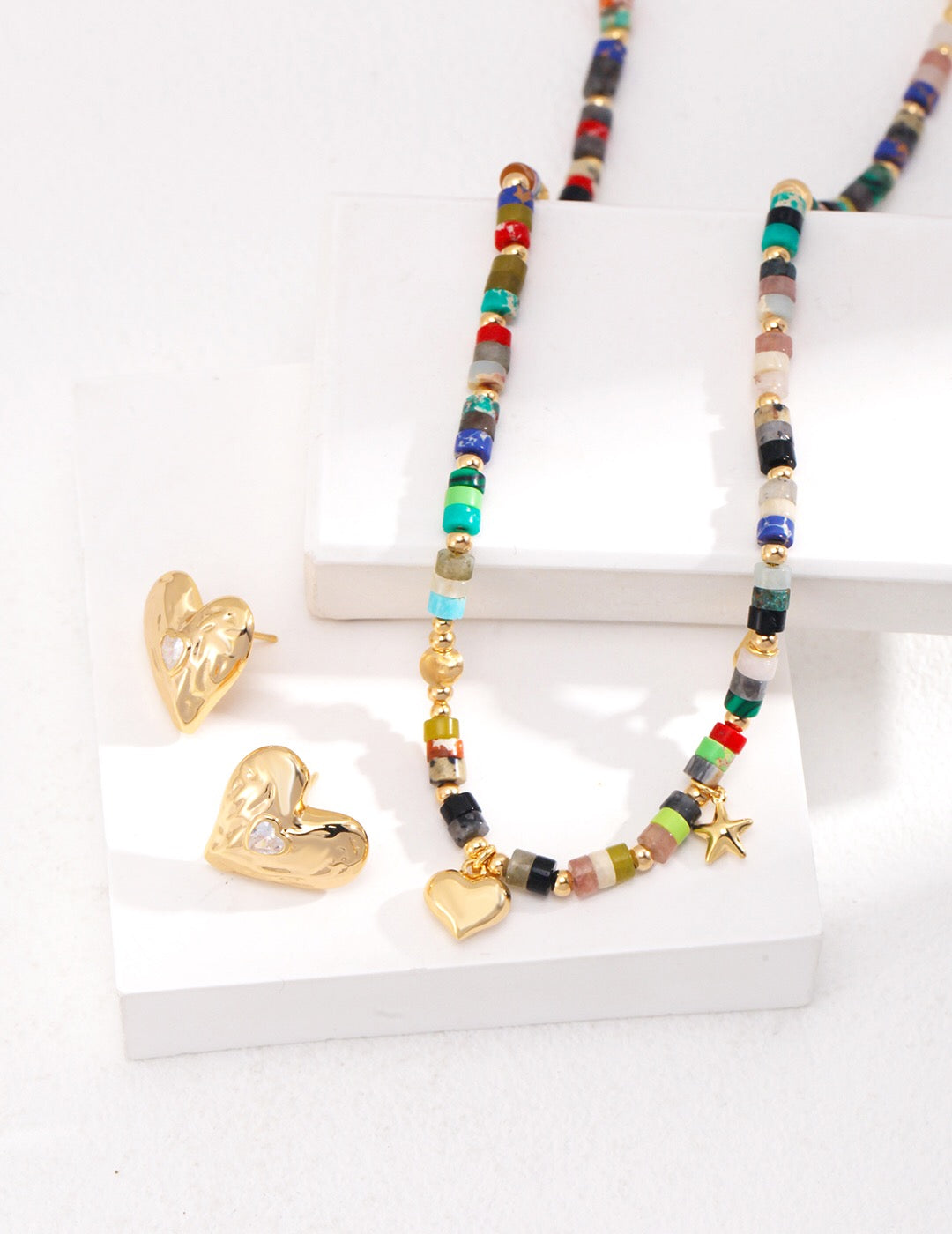 Multicolored Seed Bead Necklace