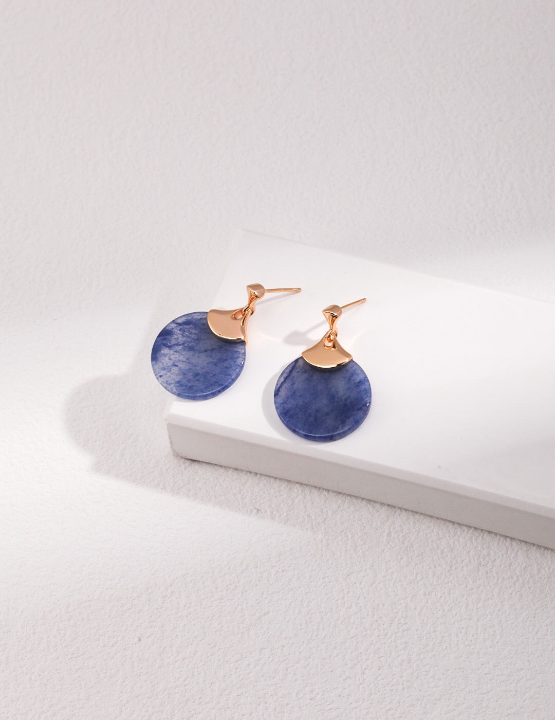 Natural Blue Aventurine Earrings