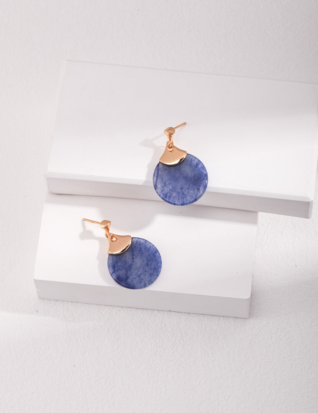 Natural Blue Aventurine Earrings