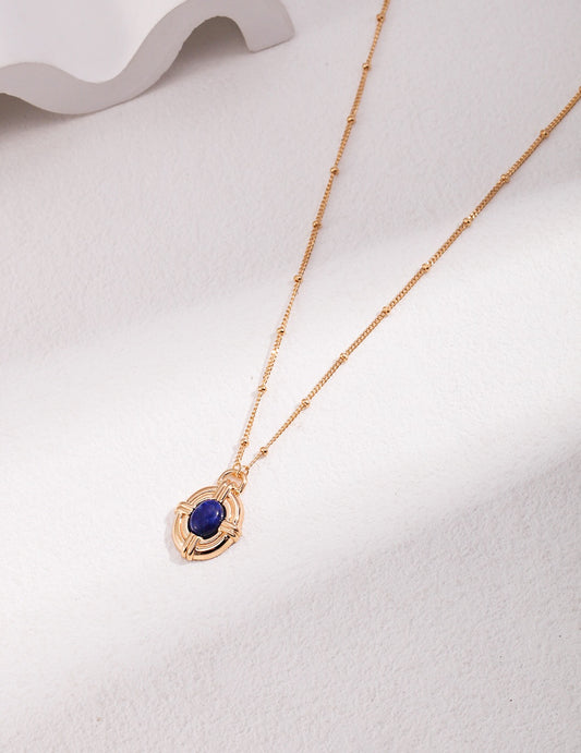 Vintage Style Lapis lazuli Necklace