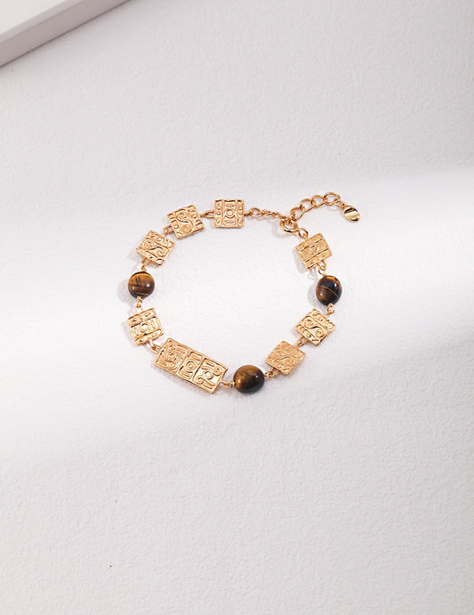 Tiger‘s Eye Stone Adjustable Bracelet