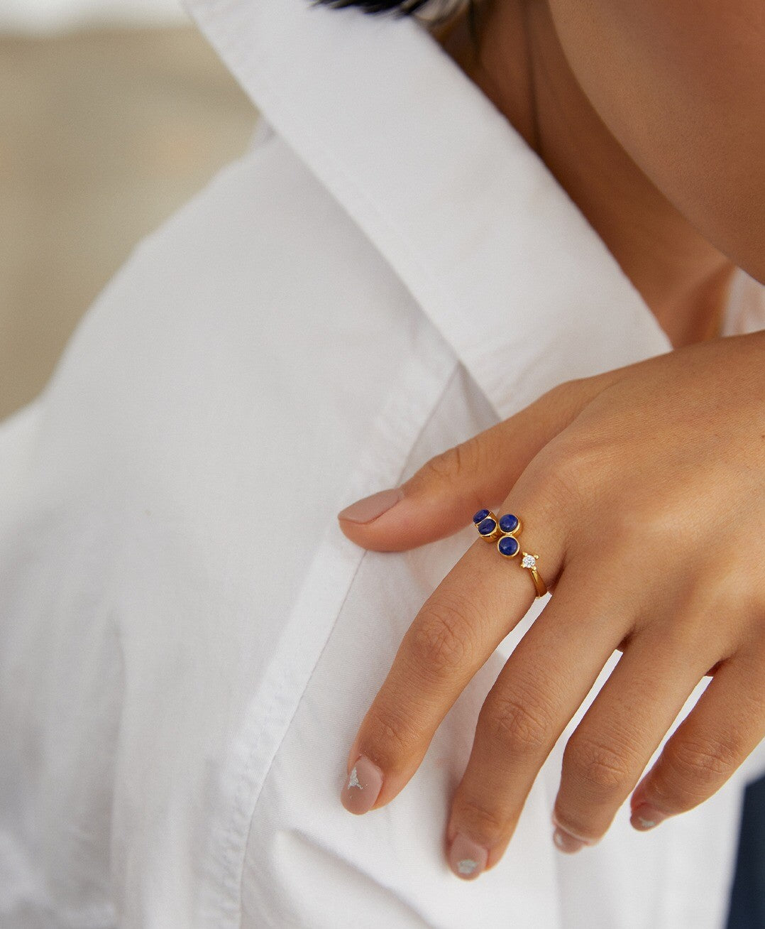 Natural Lapis Lazuli Ring