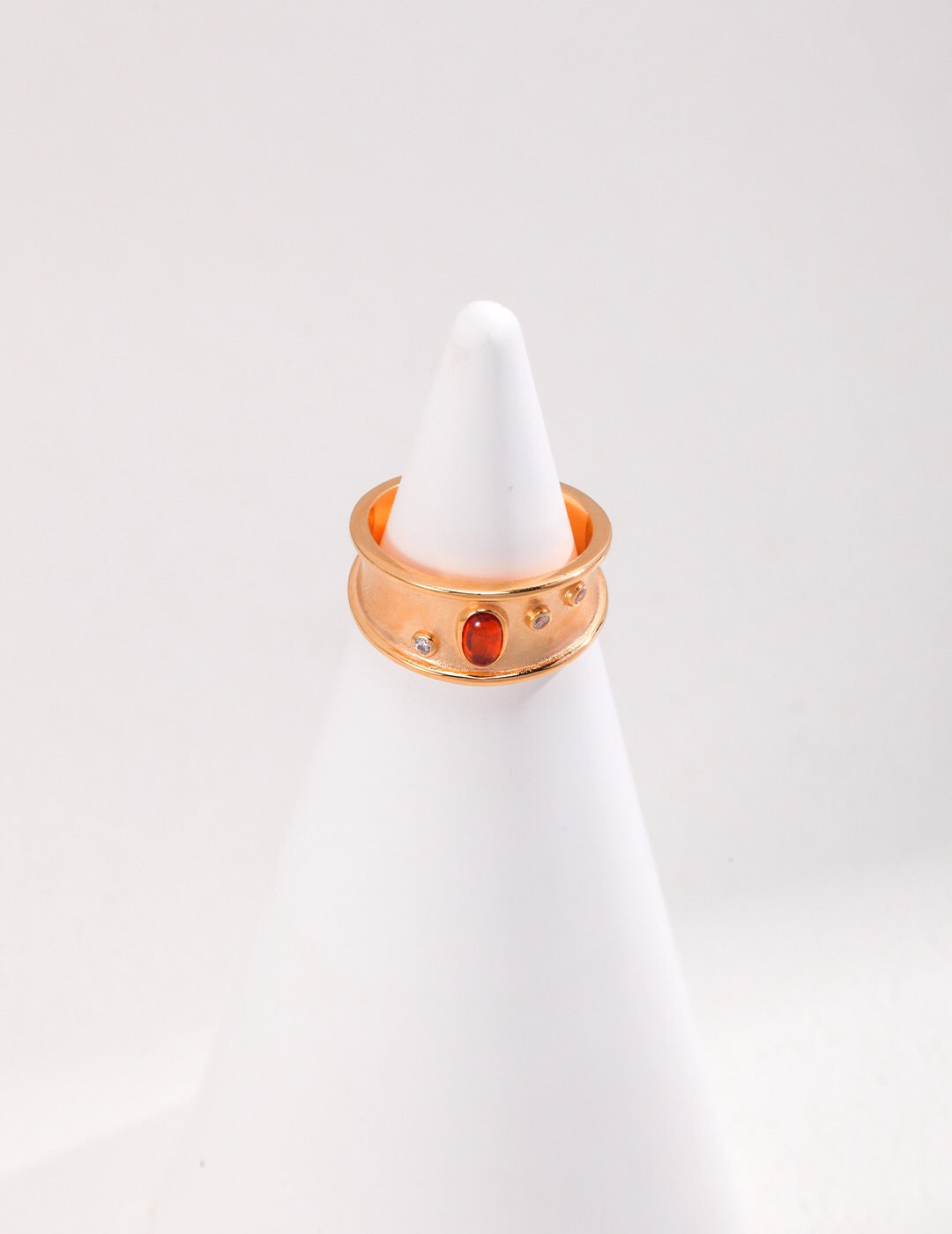 Totem Element Red Agate Ring