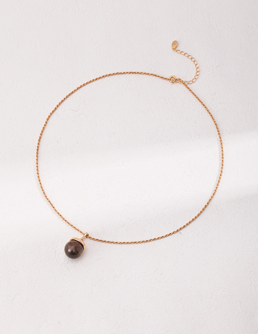 Tiger Eye's Ball Necklace