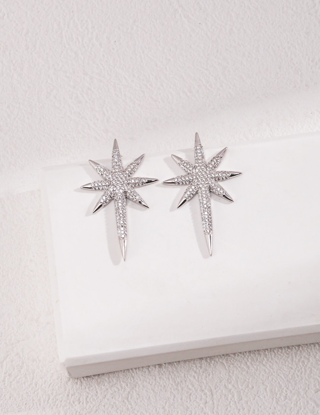 Sparkle Star Stud Earrings