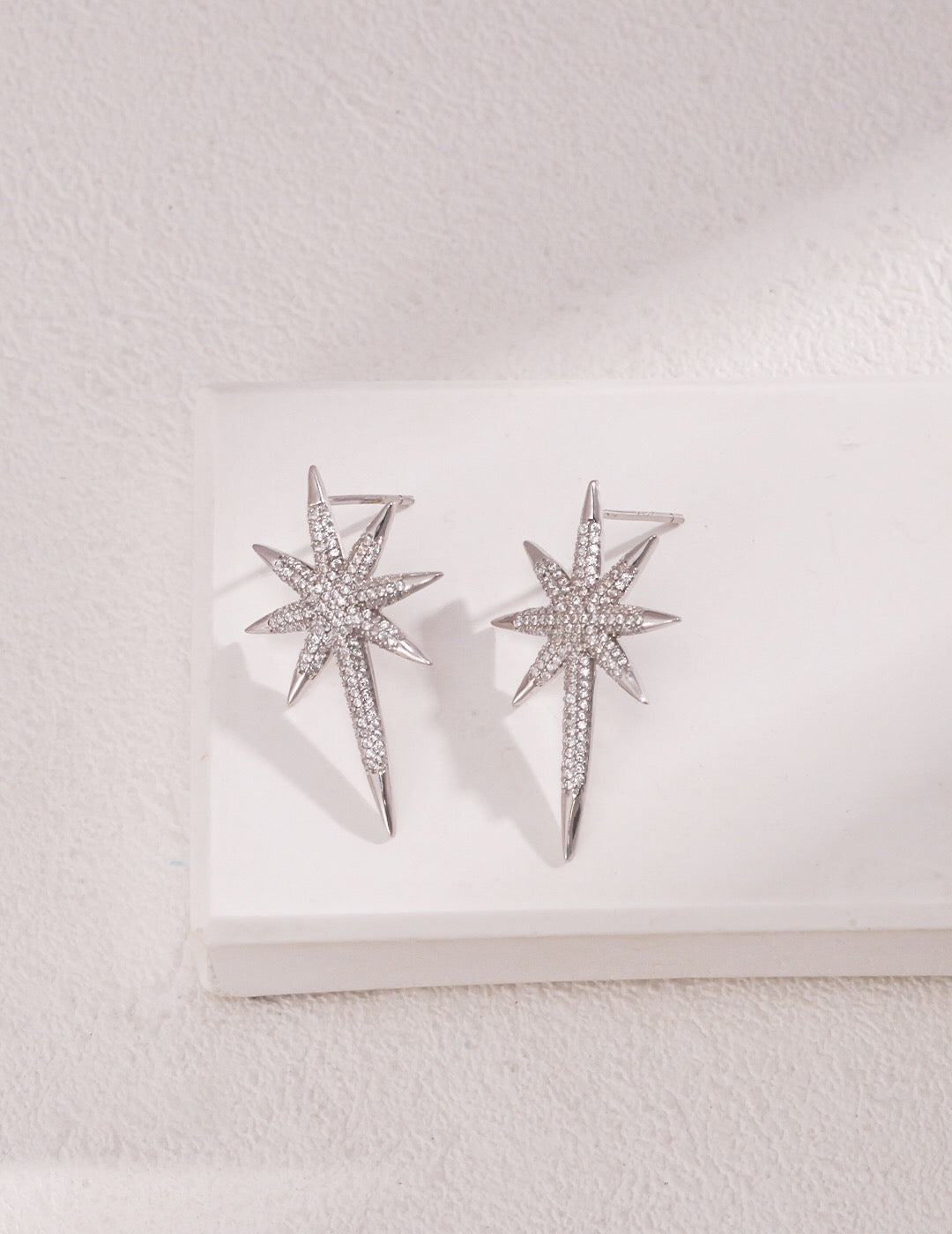 Sparkle Star Stud Earrings