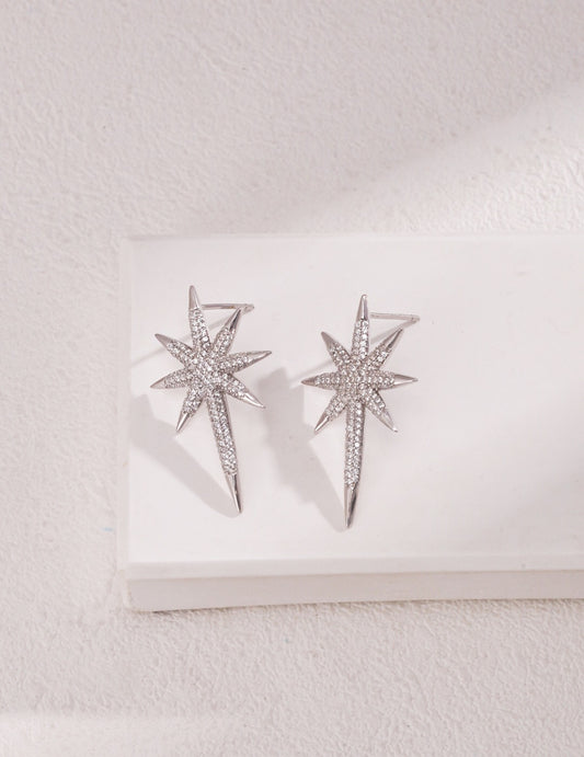 Sparkle Star Stud Earrings