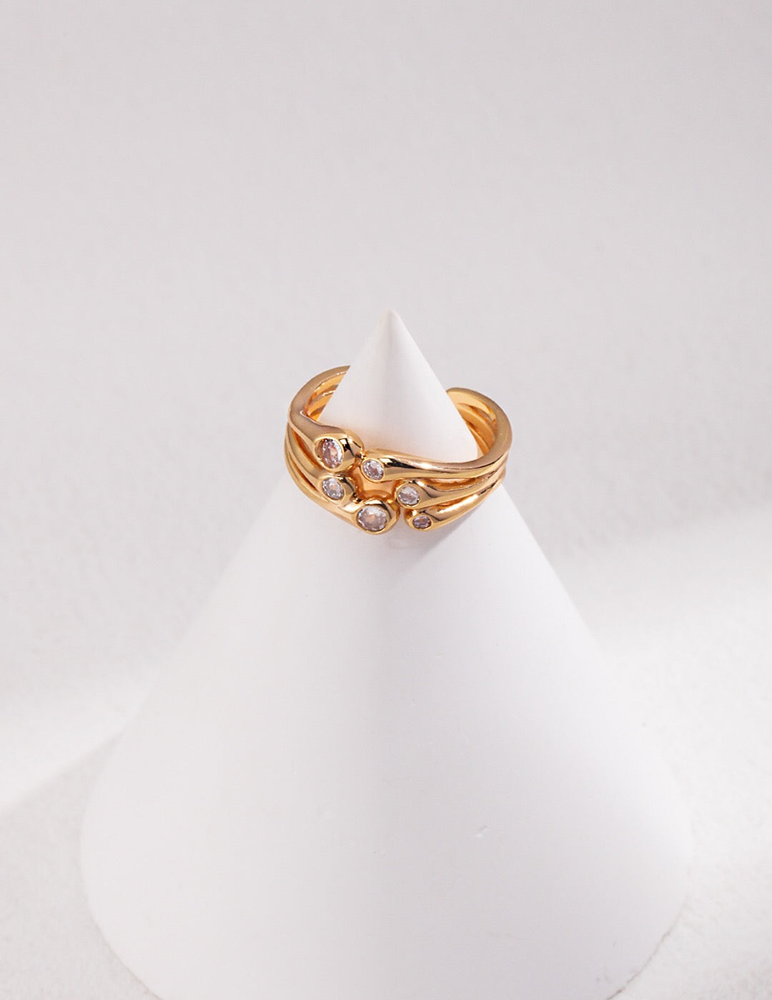 Minimalist Zircon Stacking Ring