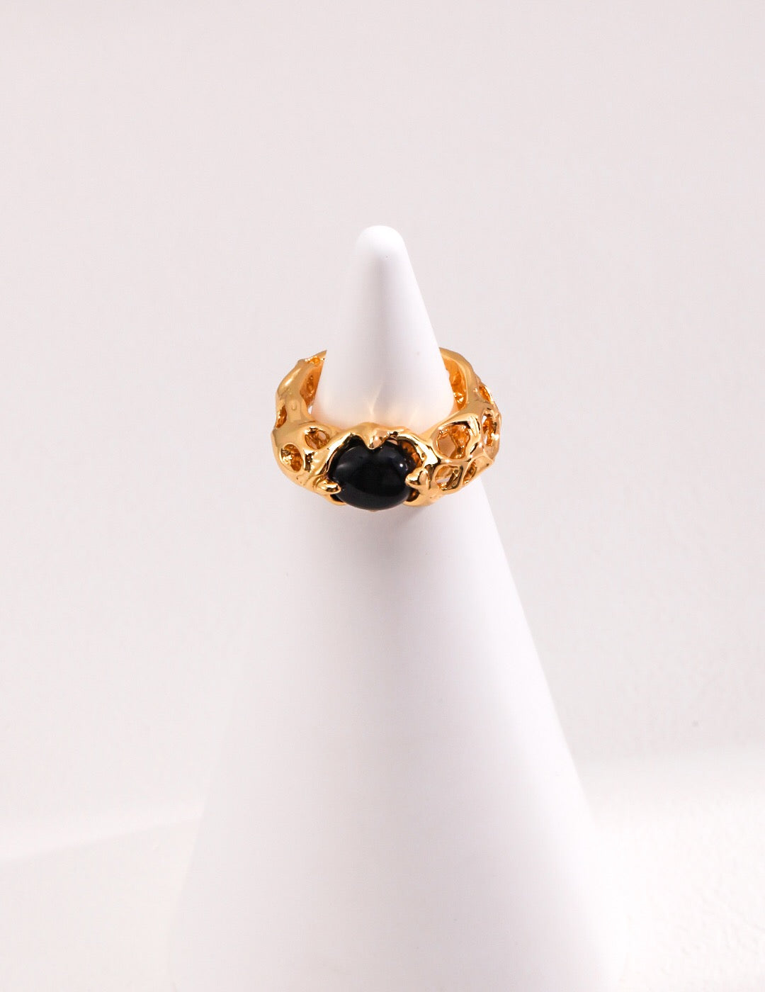 Black Agate Ring